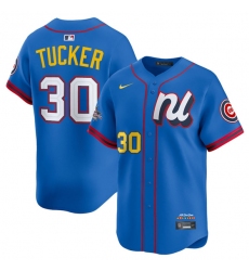 Men's National League #30 Kyle Tucker Blue 2025 All-Star Edition Limited Stitched Baseball Jersey