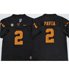 Men's Vanderbilt Commodores #2 Diego Pavia Black F.U.S.E. Vapor Limited Stitched Football Jersey