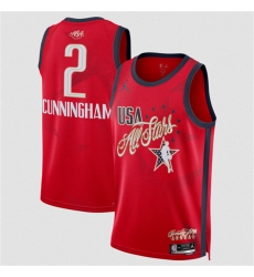 Men's 2026 All-Star #2 Cade Cunningham Red Stitched Basketball Jersey