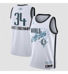 Men's 2026 All-Star #34 Giannis Antetokounmpo White Stitched Basketball Jersey