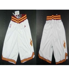 Cleveland Cavaliers White NBA Shorts