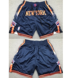 Men's New Yok Knicks Navy Shorts (Run Small)