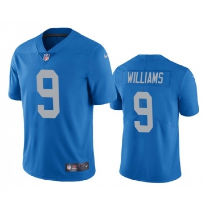 Men's Detroit Lions #9 Jameson Williams Blue Vapor Untouchable Limited Stitched Jerseys