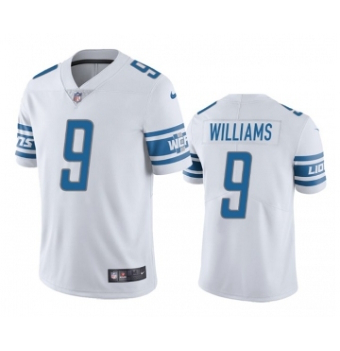 Men's Detroit Lions #9 Jameson Williams White Vapor Untouchable Limited Stitched Jersey