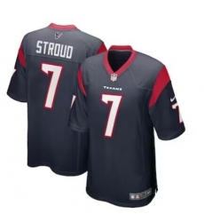Youth Houston Texans #7 C.J. Stroud Nike Navy 2023 NFL Draft First Round Pick Limited Jersey
