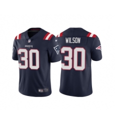 Men's New England Patriots #30 Mack Wilson Navy Vapor Untouchable Limited Stitched Jersey
