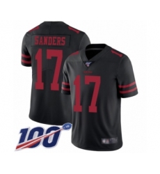 Men's San Francisco 49ers #17 Emmanuel Sanders Black Vapor Untouchable Limited Player 100th Season Football Jersey