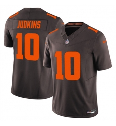 Men's Cleveland Browns #10 Quinshon Judkins Brown 2025 F.U.S.E. Alpha Dawg Limited Football Stitched Jersey