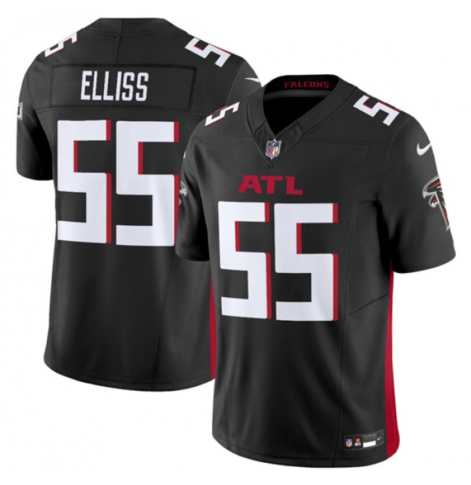 Men's Atlanta Falcons #55 Kaden Elliss Black 2025 F.U.S.E. Vapor Untouchable Limited Football Stitched Jersey