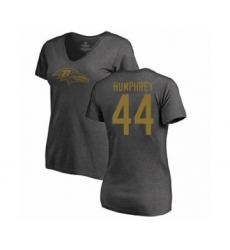 Football Women's Baltimore Ravens #44 Marlon Humphrey Ash One Color T-Shirt