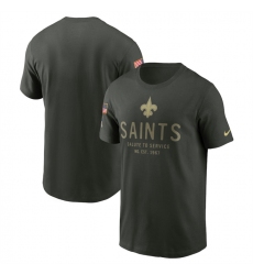 Men's New Orleans Saints Forest Green 2025 Salute to Service Sideline Primary Edge Dri-FIT T-Shirt