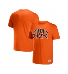 Men's Cincinnati Bengals x Staple Orange Logo Lockup T-Shirt