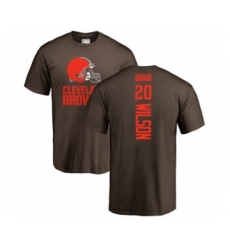 Football Cleveland Browns #20 Howard Wilson Brown Backer T-Shirt