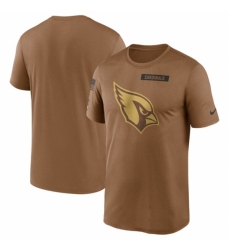 Men's Arizona Cardinals 2023 Brown Salute To Service Legend Performance T Shirt