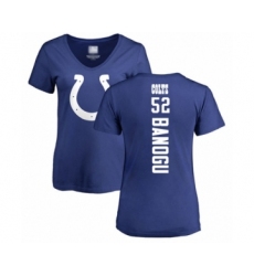 Football Women's Indianapolis Colts #52 Ben Banogu Royal Blue Backer T-Shirt