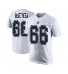 Football Men's Dallas Cowboys #66 Connor McGovern White Rush Pride Name & Number T-Shirt