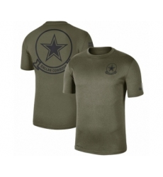 Football Men's Dallas Cowboys Olive 2019 Salute to Service Sideline Seal Legend Performance T-Shirt