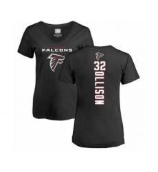 Football Women's Atlanta Falcons #32 Qadree Ollison Black Backer T-Shirt