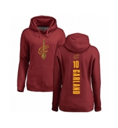 Basketball Women's Cleveland Cavaliers #10 Darius Garland Maroon Backer Pullover Hoodie