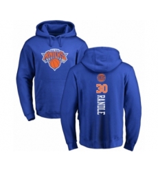Basketball New York Knicks #30 Julius Randle Royal Blue Backer Pullover Hoodie