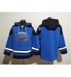 Men's Orlando Magic Blank Blue Ageless Must-Have Lace-Up Pullover Hoodie
