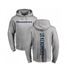 Football Seattle Seahawks #56 Mychal Kendricks Ash Backer Pullover Hoodie