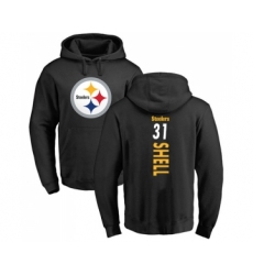 Football Pittsburgh Steelers #31 Donnie Shell Black Backer Pullover Hoodie