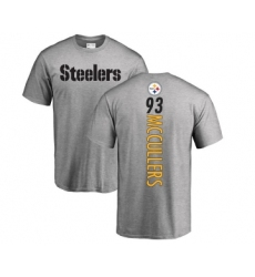 Football Pittsburgh Steelers #93 Dan McCullers Ash Backer T-Shirt