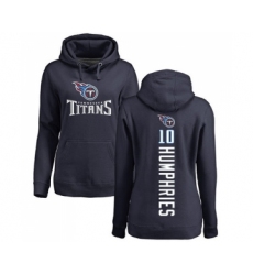 Football Women's Tennessee Titans #10 Adam Humphries Navy Blue Backer Pullover Hoodie