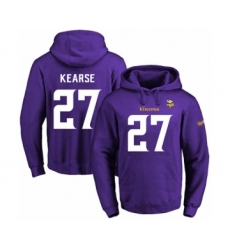 Football Men's Minnesota Vikings #27 Jayron Kearse Purple Name & Number Pullover Hoodie