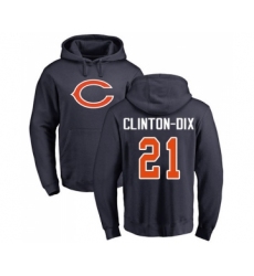 Football Chicago Bears #21 Ha Clinton-Dix Navy Blue Name & Number Logo T-Shirt