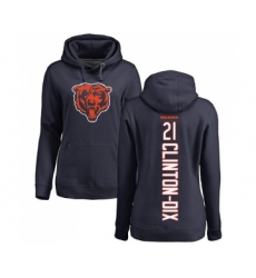 Football Women's Chicago Bears #21 Ha Clinton-Dix Navy Blue Backer Pullover Hoodie