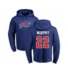 Football Buffalo Bills #22 Marcus Murphy Royal Blue Name & Number Logo Pullover Hoodie