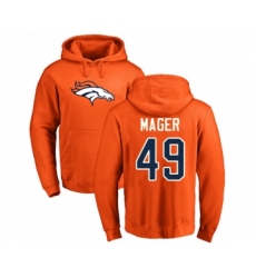 Football Denver Broncos #66 Dalton Risner Ash One Color Pullover Hoodie