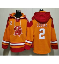 Men's Tampa Bay Buccaneers #2 Emeka Egbuka Orange Ageless Must Have Lace Up Pullover Hoodie