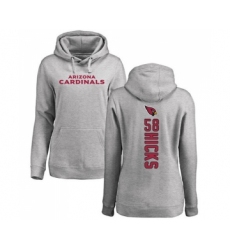 Football Women's Arizona Cardinals #58 Jordan Hicks Ash Backer Pullover Hoodie