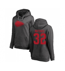 Football Women's Kansas City Chiefs #32 Tyrann Mathieu Ash One Color Pullover Hoodie