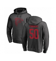 Football Atlanta Falcons #50 John Cominsky Ash One Color Pullover Hoodie