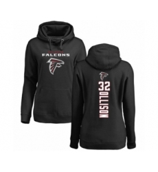 Football Women's Atlanta Falcons #32 Qadree Ollison Black Backer Pullover Hoodie