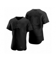 Men's Los Angeles Dodgers Custom Black Awards Collection Jersey