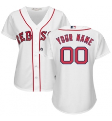 Women's Boston Red Sox Majestic White Home Cool Base Custom Jersey