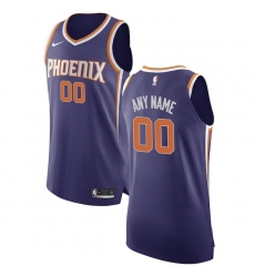 Men's Phoenix Suns Nike Purple Authentic Custom Jersey - Icon Edition