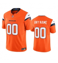 Men's Denver Broncos Active Player Custom Orange 2024 F.U.S.E. Vapor Limited Football Stitched Jersey