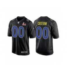 Men's Los Angeles Rams ACTIVE PLAYER Custom 2022 Black Super Bowl LVI game Stitched Jersey