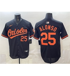 Men's Baltimore Orioles #25 Pete Alonso Black 2025 Limited Stitched Baseball Jersey