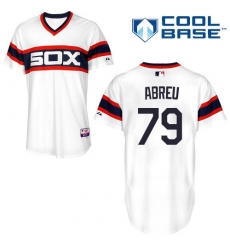 Men's Majestic Chicago White Sox #79 Jose Abreu White Alternate Flex Base Authentic Collection MLB Jersey