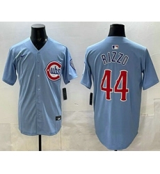 Men's Chicago Cubs #44 Anthony Rizzo Baby Blue Limited Jersey