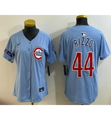 Youth Chicago Cubs #44 Anthony Rizzo Baby Blue Limited Jersey