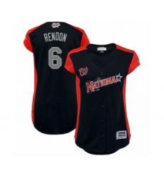 Women's Washington Nationals #6 Anthony Rendon Authentic Navy Blue National League 2019 Baseball All-Star Jersey
