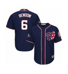 Youth Washington Nationals #6 Anthony Rendon Authentic Navy Blue Alternate 2 Cool Base 2019 World Series Bound Baseball Jersey